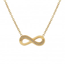 Wisiorek Nieskończoność Infinity z kryształkami Wisiorek Nieskończoność Infinity z kryształkami