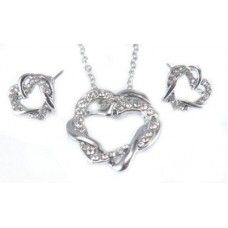 Serce komplet Walentynki SWAROVSKI chs20 Serce komplet Walentynki SWAROVSKI chs20
